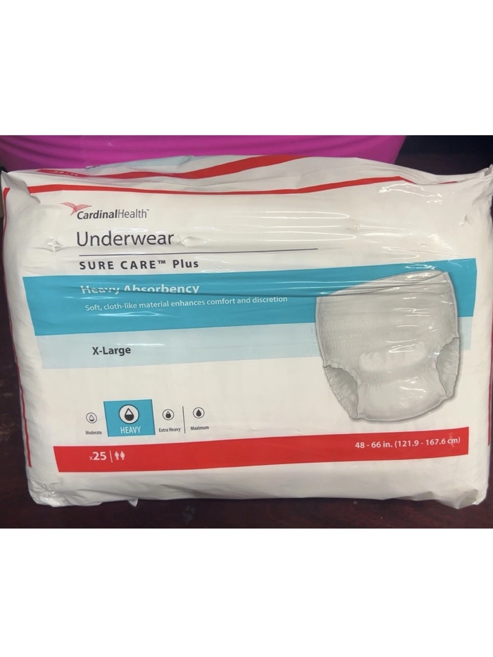 Sure Care Plus Heavy Absorbency Underwear - X-Large, White